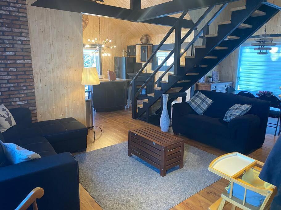 Le Jazz- Chalet Rustique/Chic Avec Spa Notre-Dame-Des-Bois Ngoại thất bức ảnh