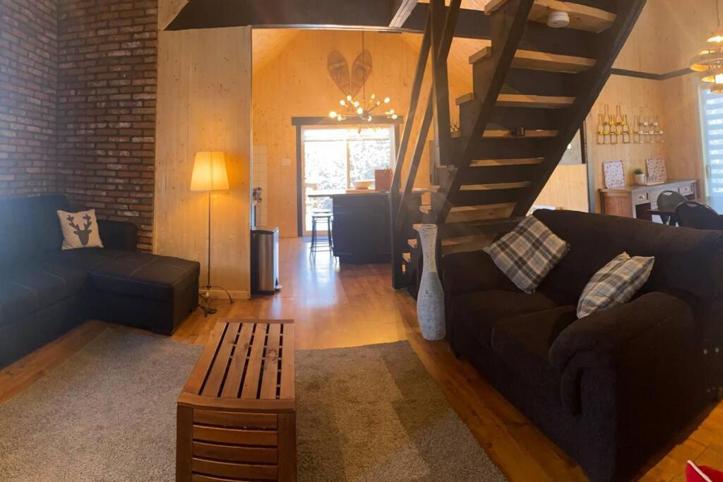 Le Jazz- Chalet Rustique/Chic Avec Spa Notre-Dame-Des-Bois Ngoại thất bức ảnh