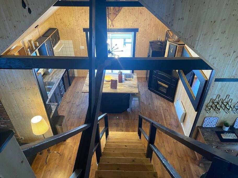 Le Jazz- Chalet Rustique/Chic Avec Spa Notre-Dame-Des-Bois Ngoại thất bức ảnh